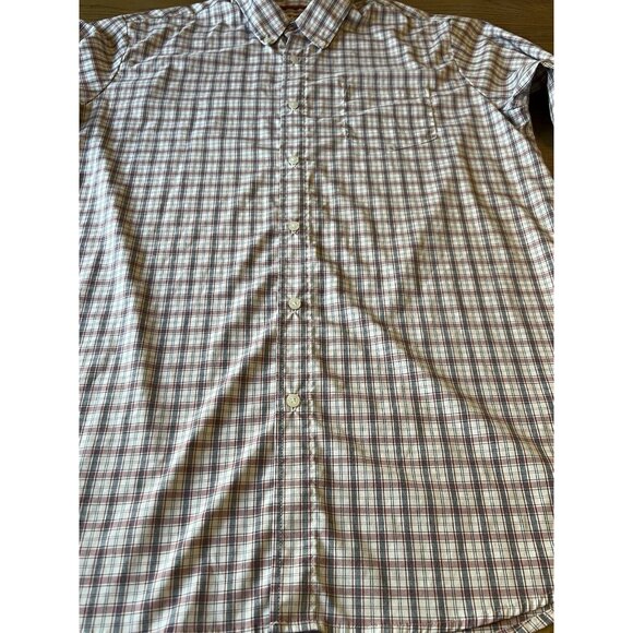 Wrangler Authentics Shirt Mens Size Large Plaid Pocket Long Sleeve Button Down - Picture 9 of 14